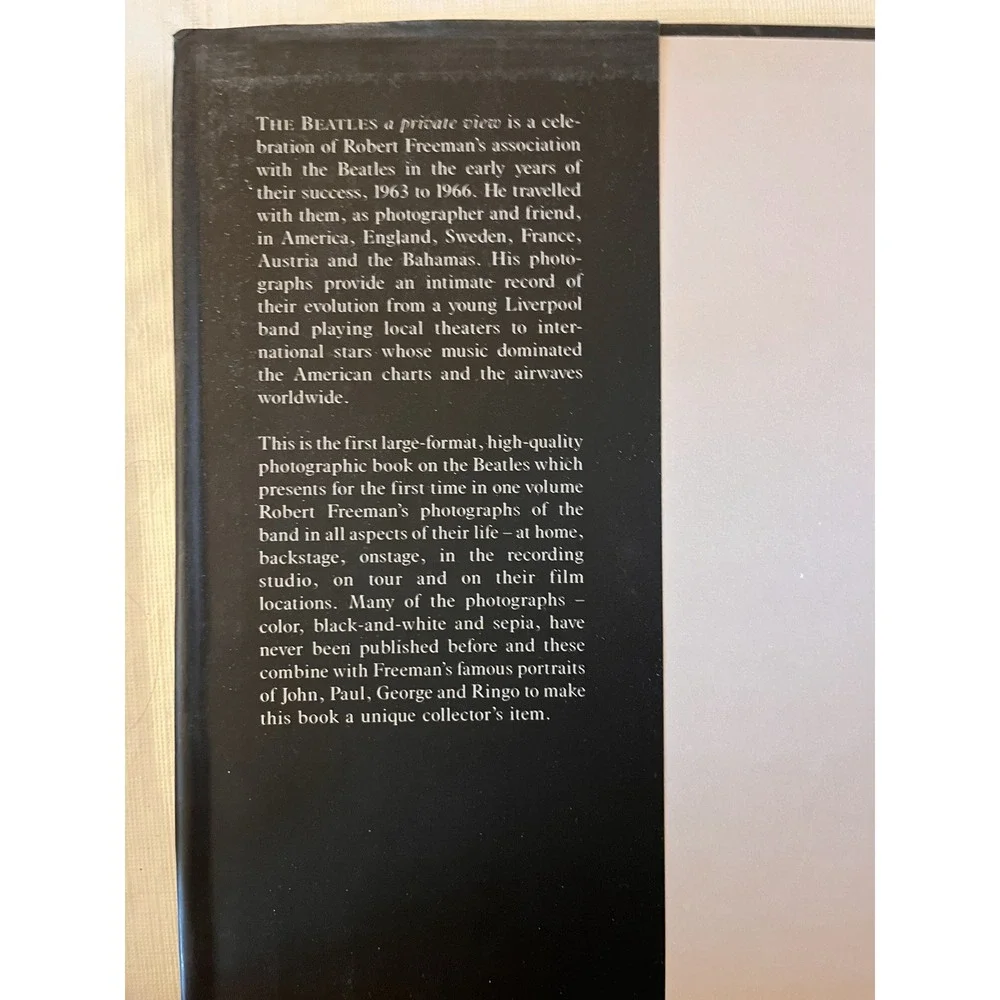 The Beatles A Private View Robert Freeman Hardcover Photo Book 1990 1566196507
